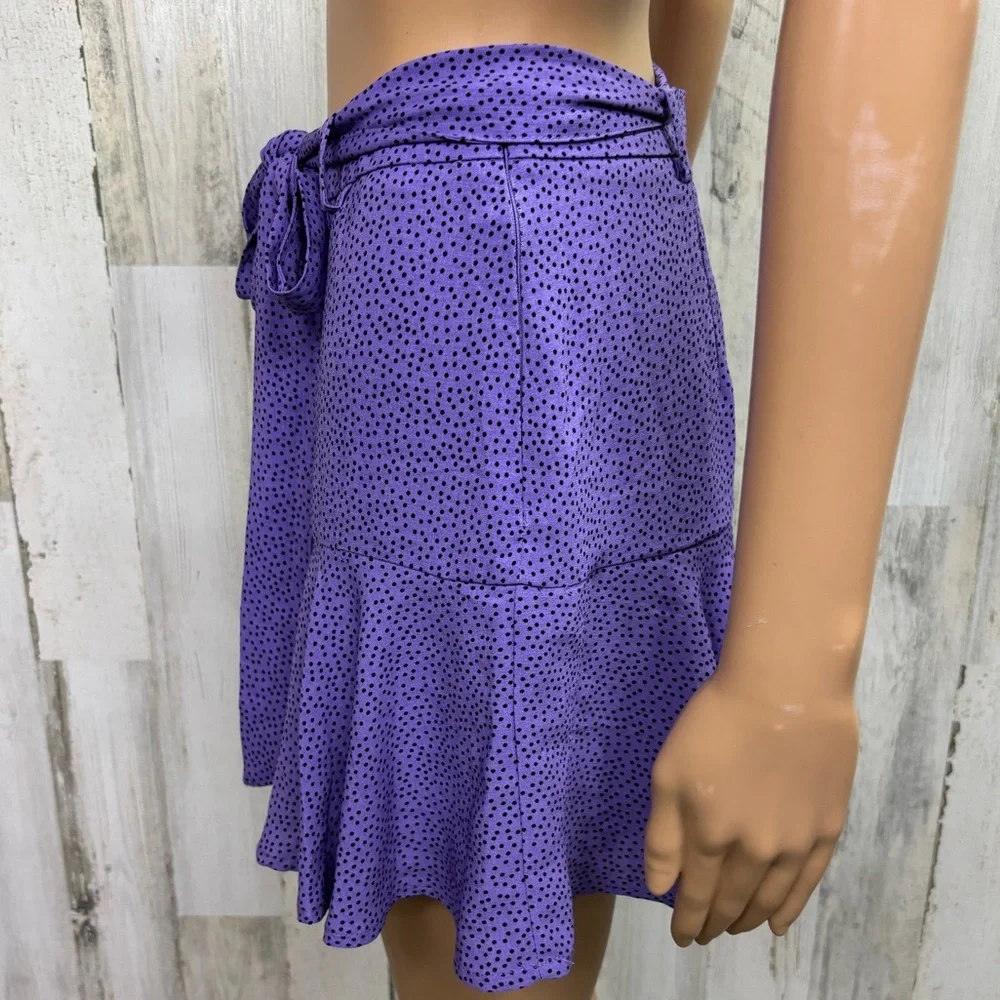 Love for Humanity Purple Polka Dot‎ Skort